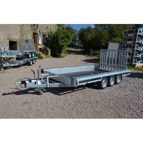 Vlemmix Porte-engin 400 x 180 PTAC 3500 kg 3 essieux 3x1500 kg – Image 3