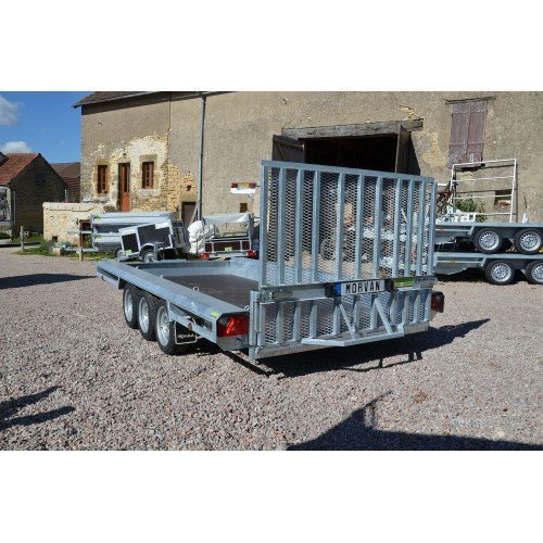 Vlemmix Porte-engin 400 x 180 PTAC 3500 kg 3 essieux 3x1500 kg – Image 5