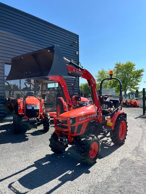 Micro tracteur Kubota EK1 261 + chargeur frontale et godet – Image 4