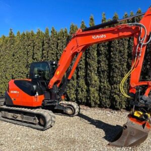 Kubota KX080-4 + 3 Godets et ENGCON-Mini-pelle 8T
