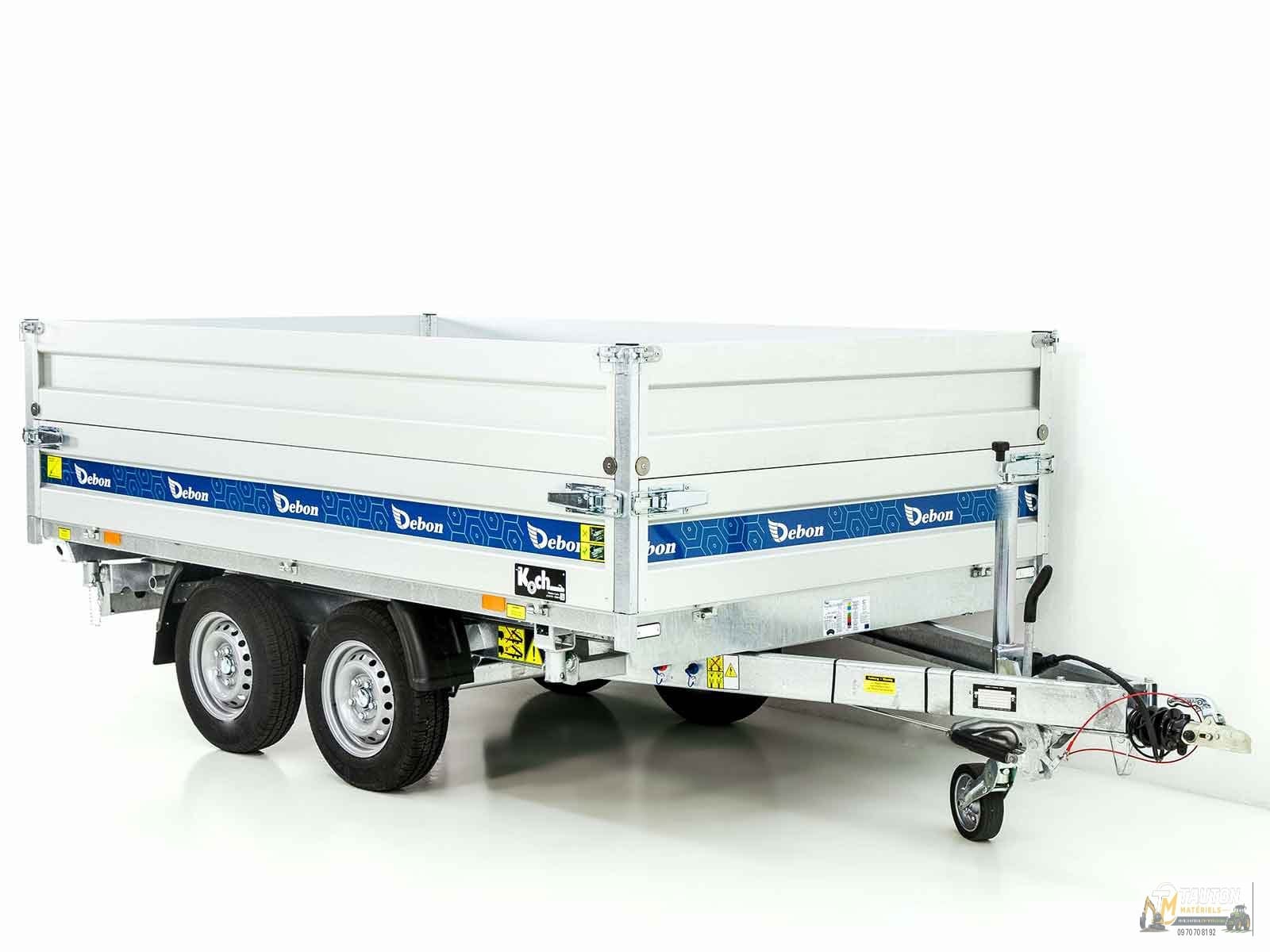 Benne basculante 3 voies Debon 180×306 2,6 t | Pompe électrique | BWA-Neuf – Image 10