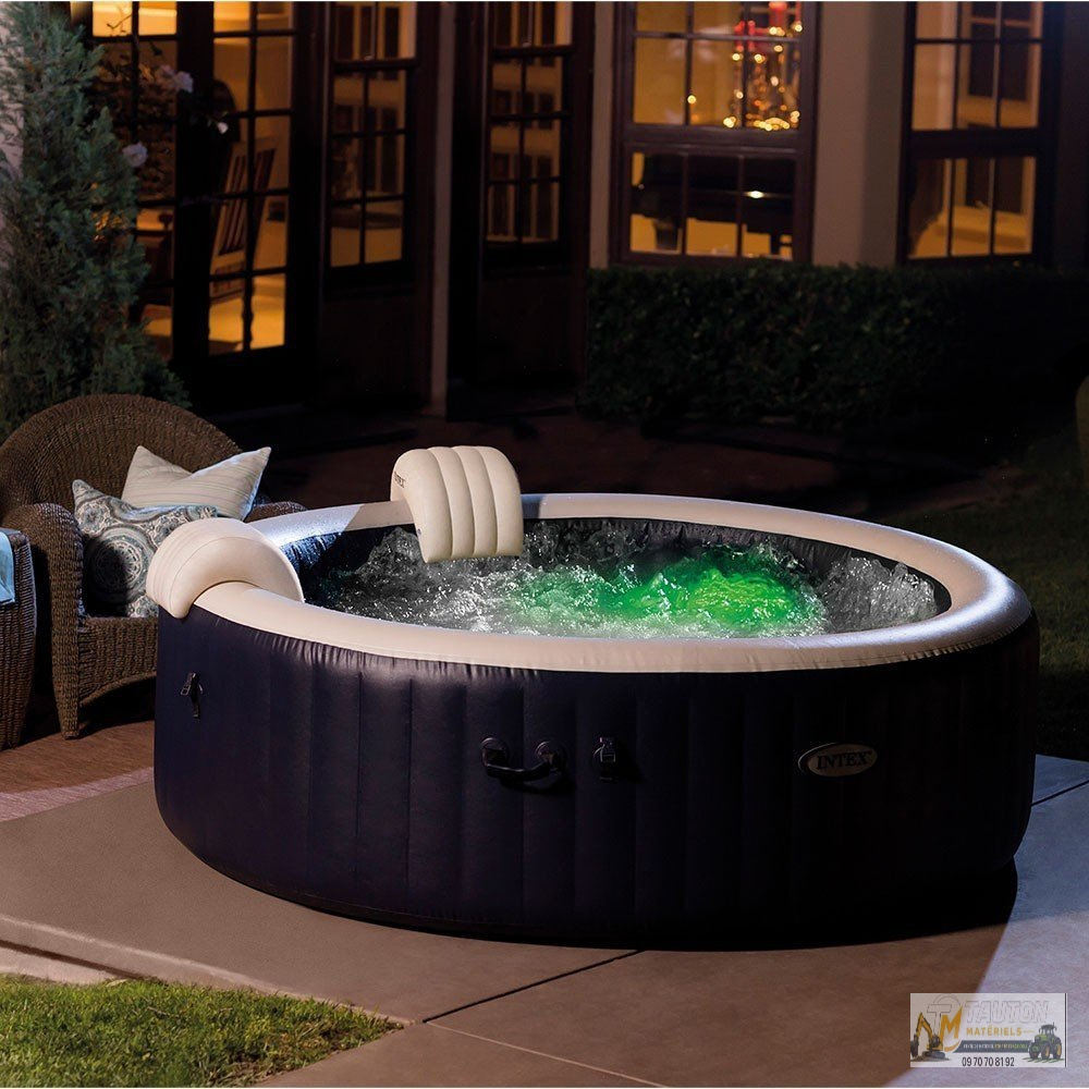 Spa gonflable INTEX Blue Navy 4 places avec couverture thermique – Offre limitée – Image 3