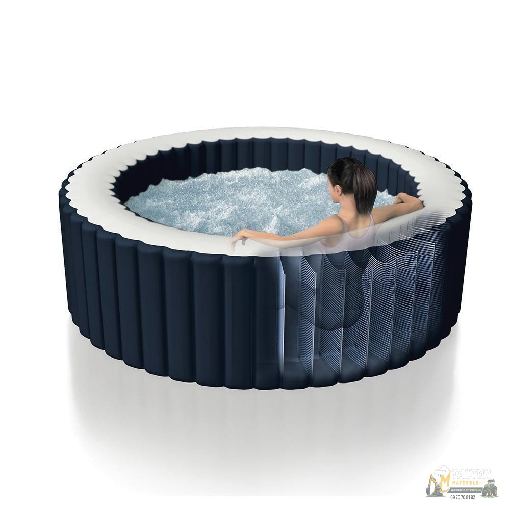 Spa gonflable INTEX Blue Navy 4 places avec couverture thermique – Offre limitée – Image 4