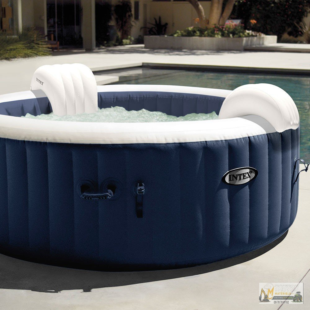 Spa gonflable INTEX Blue Navy 4 places avec couverture thermique – Offre limitée – Image 8