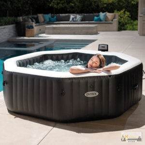 Spa gonflable INTEX Carbone 6 places avec couverture thermique garantie