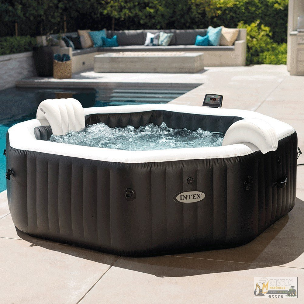 Spa gonflable INTEX Carbone 6 places avec couverture thermique garantie – Image 4
