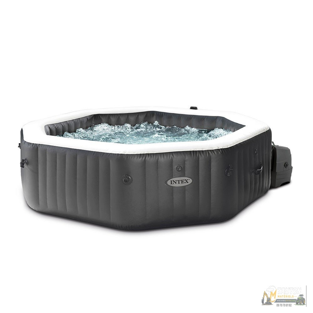 Spa gonflable INTEX Carbone 6 places avec couverture thermique garantie – Image 6