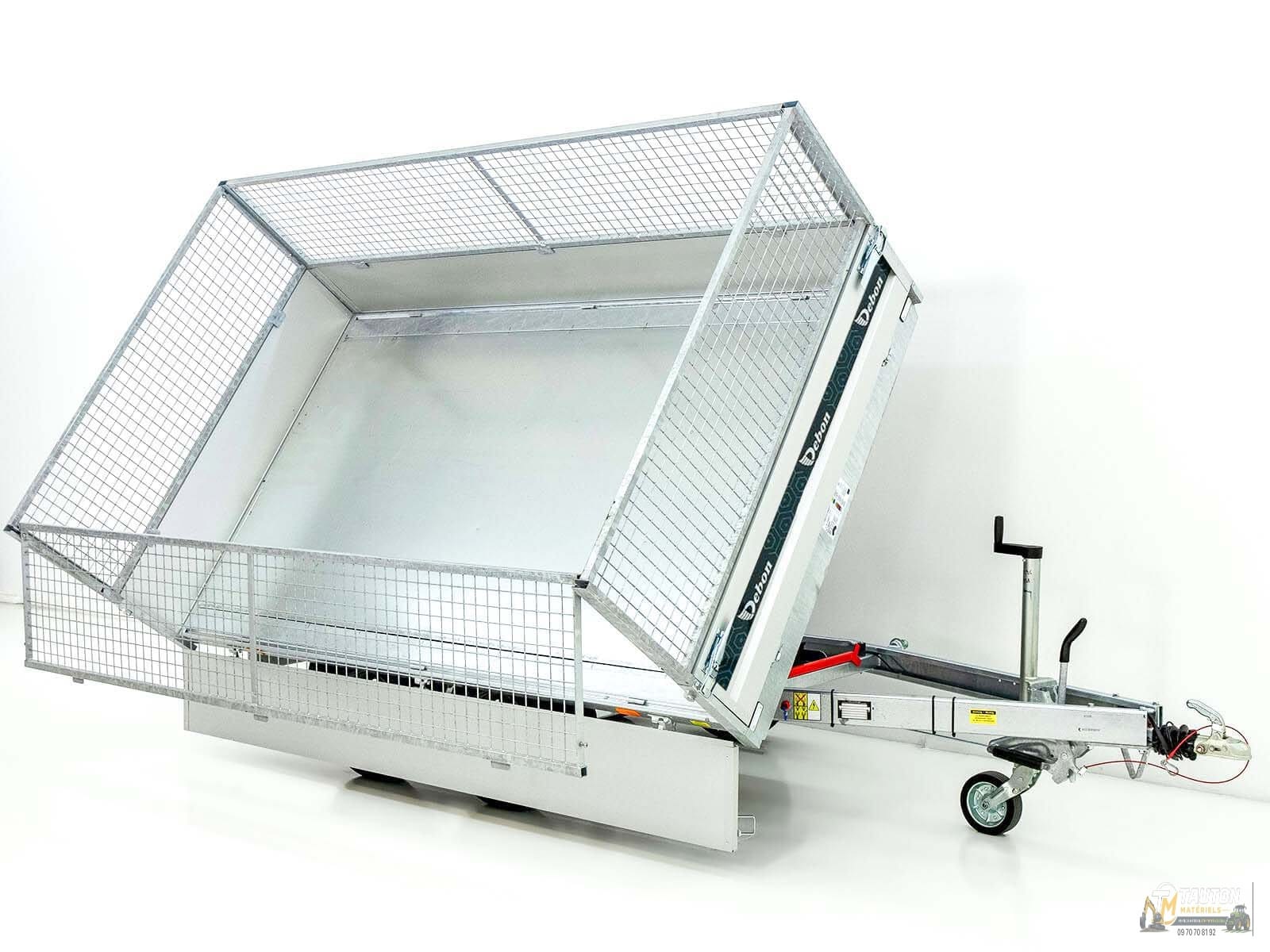 Benne basculante tridirectionnelle Debon 180×306 2,6 t | Pompe électrique | Grid-New – Image 7