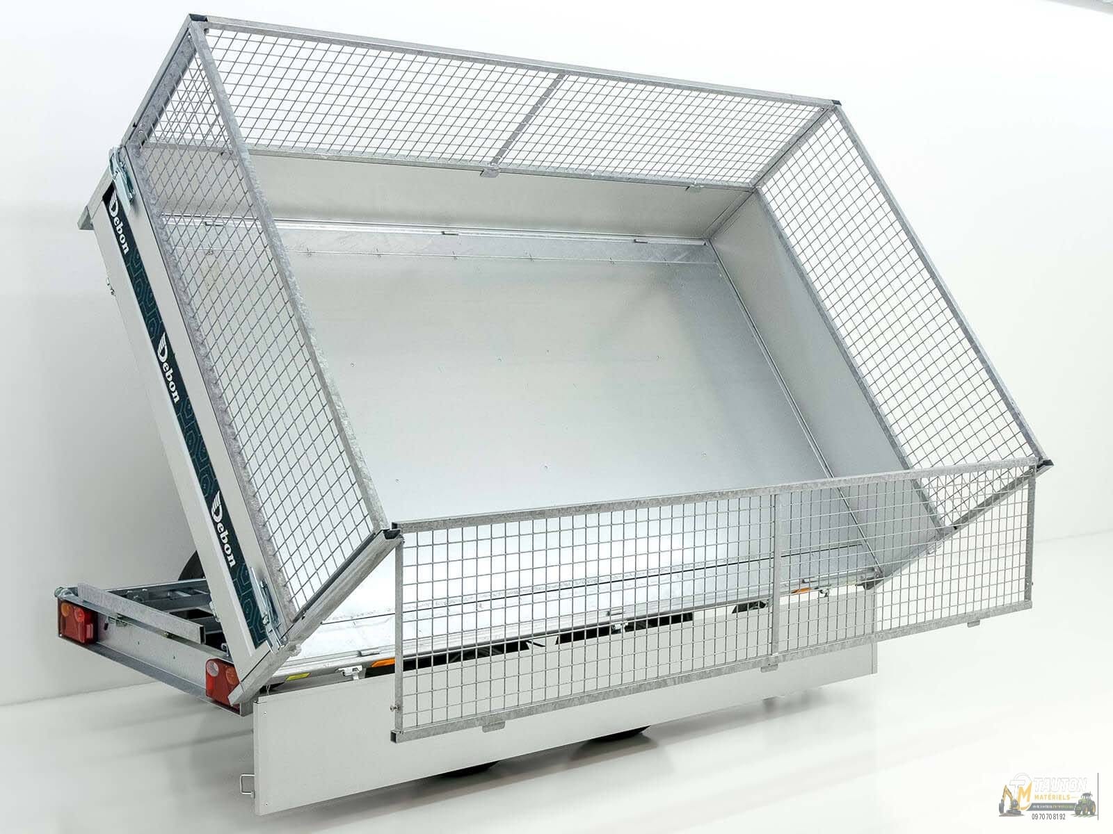 Benne basculante tridirectionnelle Debon 180×306 2,6 t | Pompe électrique | Grid-New – Image 6