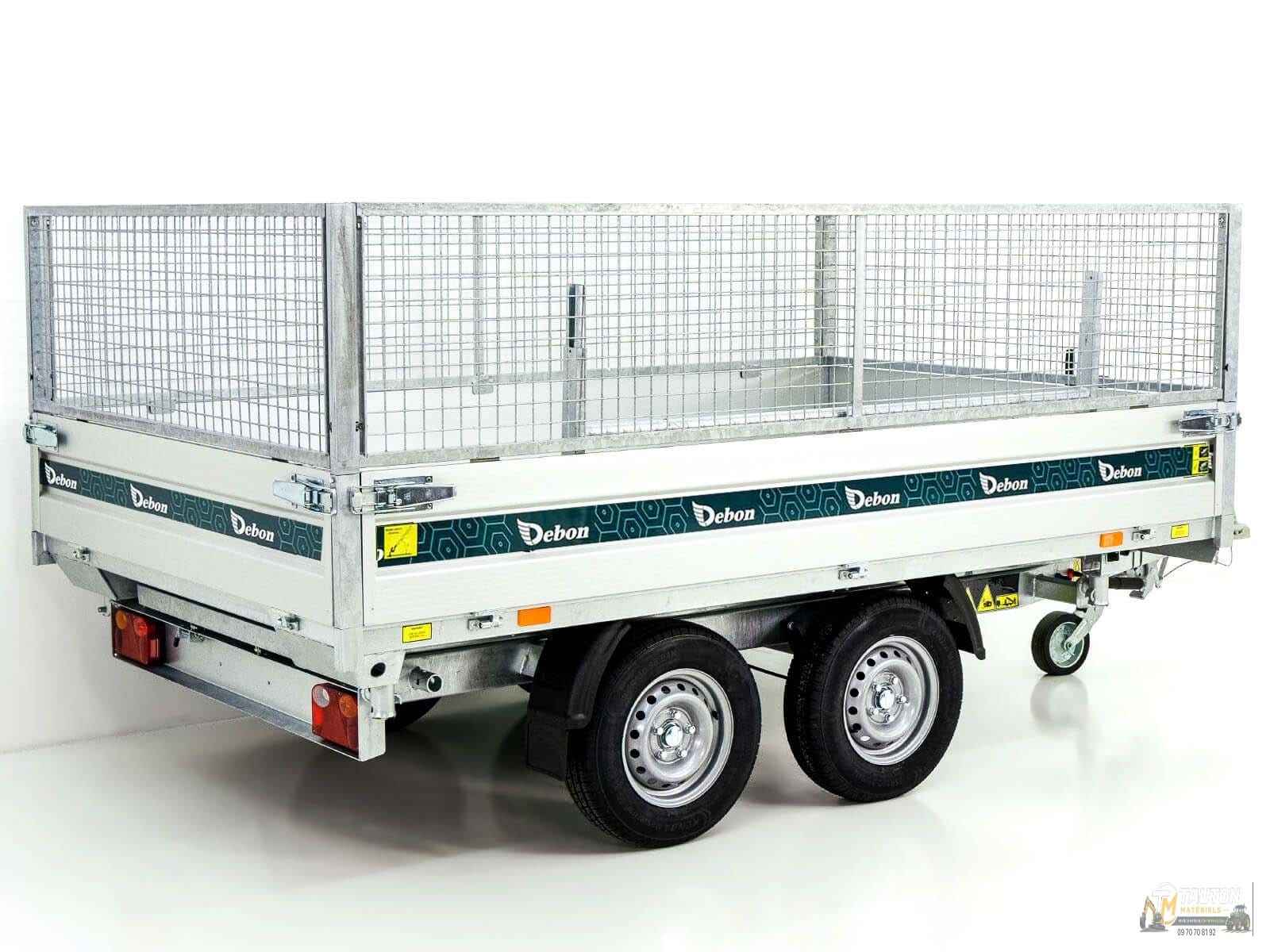 Benne basculante tridirectionnelle Debon 180×306 2,6 t | Pompe électrique | Grid-New – Image 3