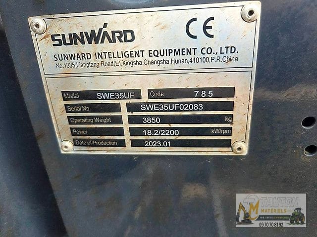 Mini Pelle Sunward SWE 35UF – Image 5