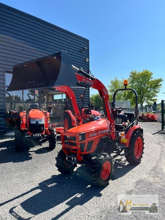 Micro tracteur Kubota EK1 261 + chargeur frontale et godet – Image 3