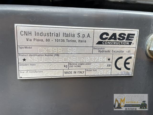 Case CX 39B S2 + 3 GODETS + GRAPPIN – Image 11