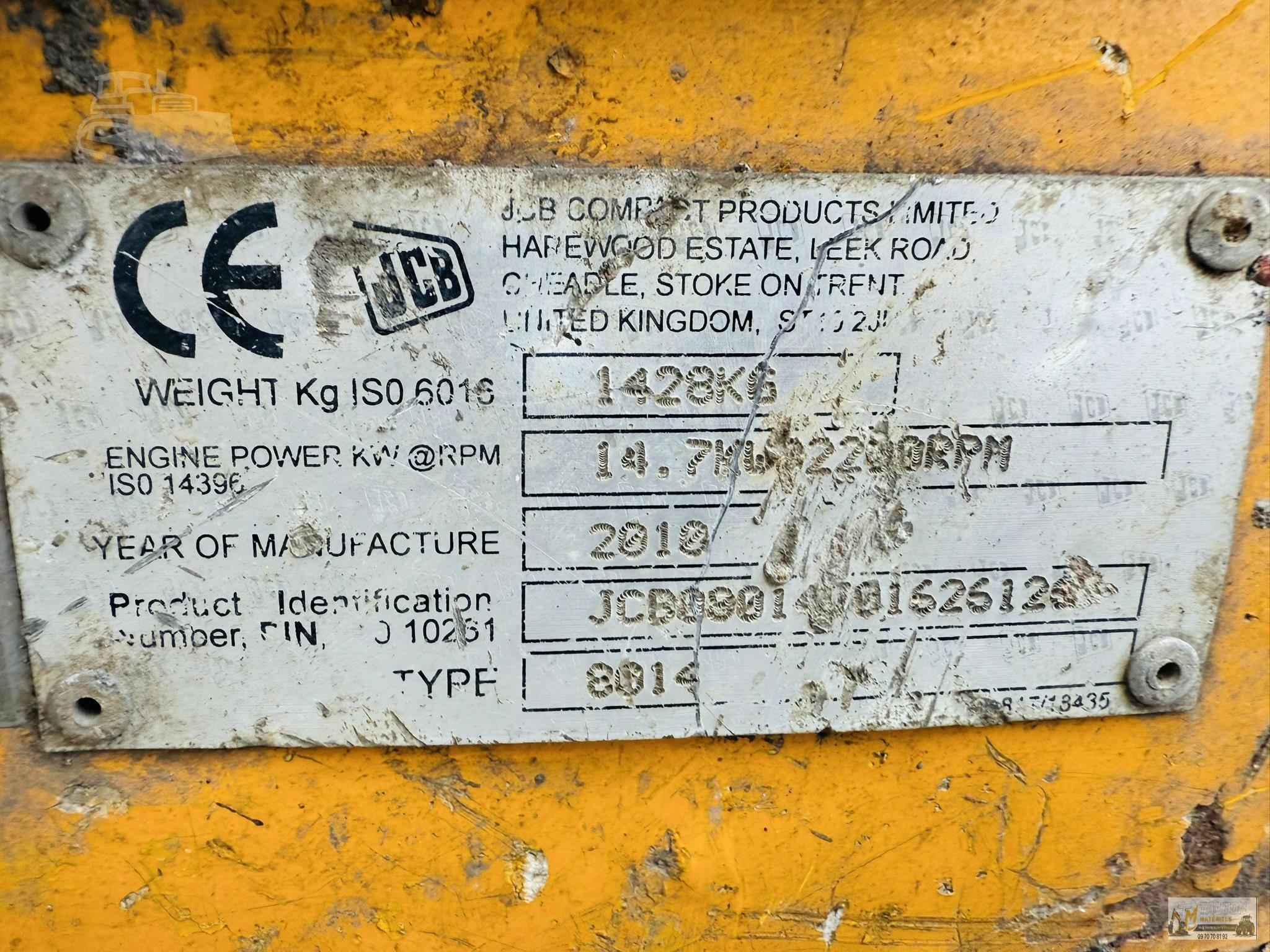 Mini Pelle JCB 8014 CTS avec Remorque et 4 Godets – Image 12