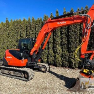 Mini Pelle Kubota KX080-4 + 3 Godets et Engcon